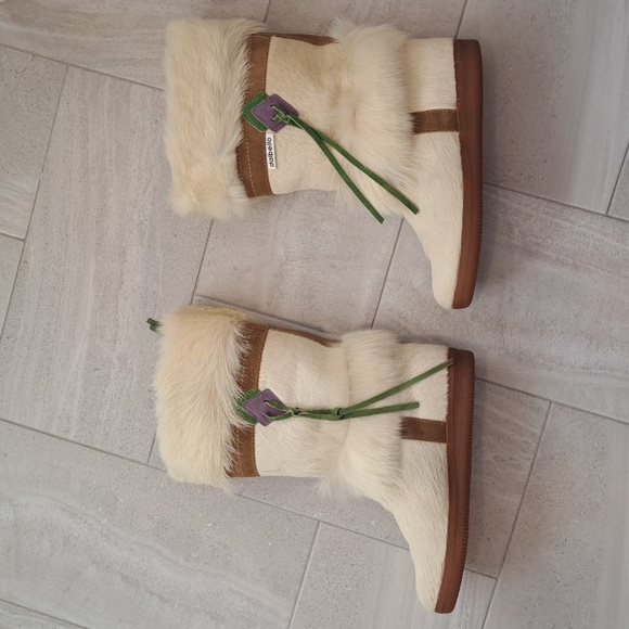 Dalbello Women's Goat Hair Boots in white - Picture 11 of 13